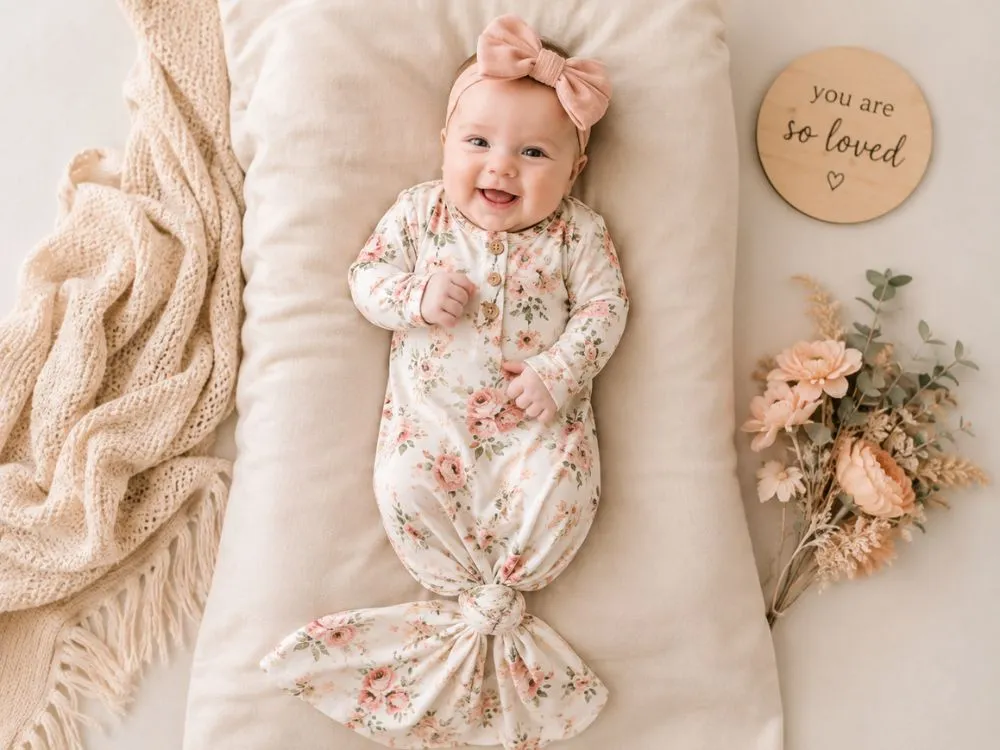 Knotted Baby Gowns