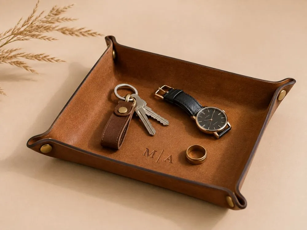 Leather Valet Tray