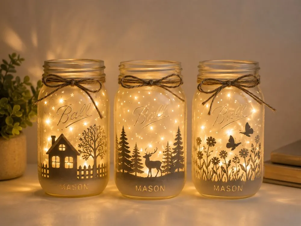 Mason Jar Night Lights