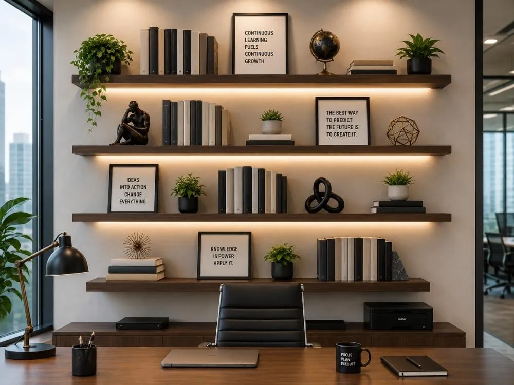 Modern Floating Bookshelf