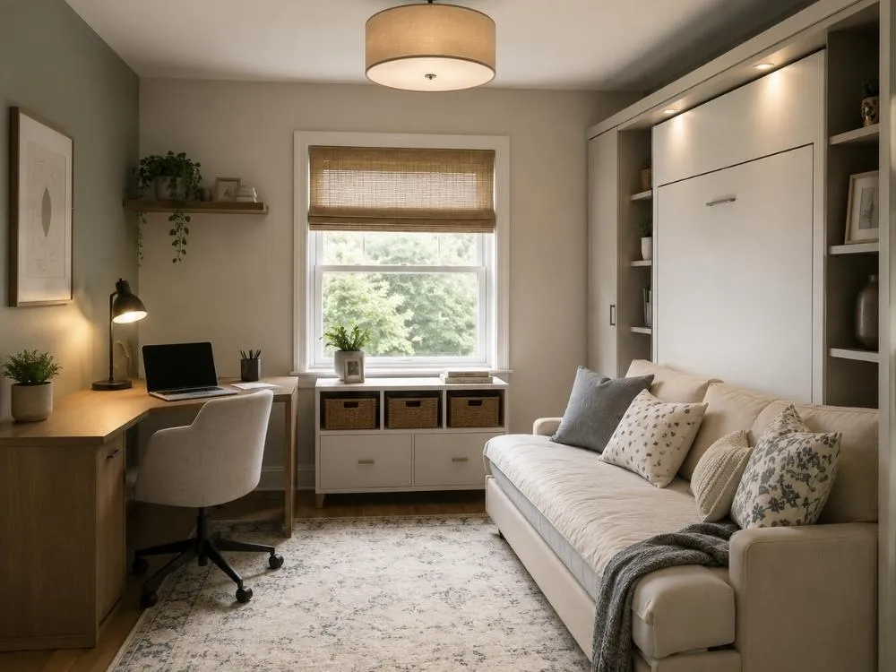 Multi-Functional Home Office Layout
