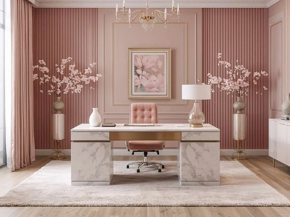 Open Concept Home Office Layout