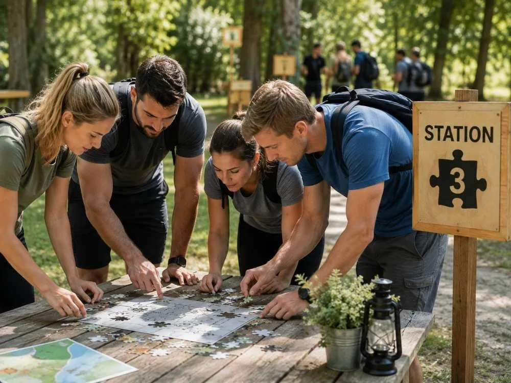 Outdoor Puzzle Stations
