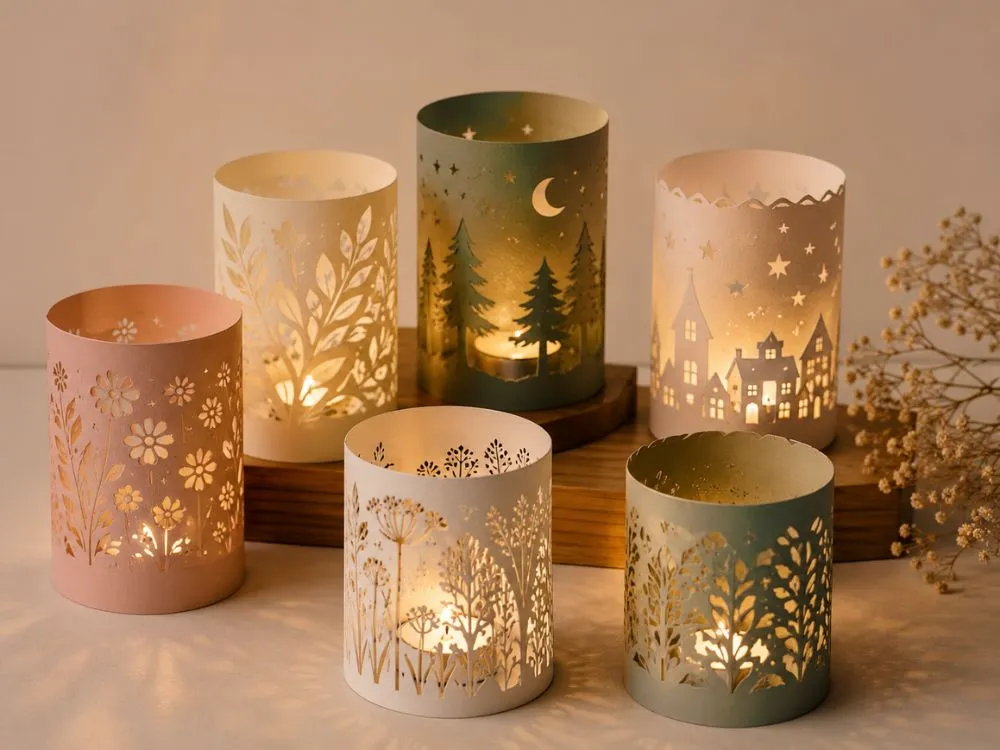 Paper Tea Light Lantern Sleeves