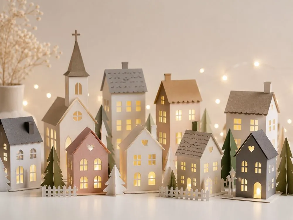 Paper Village Display Set