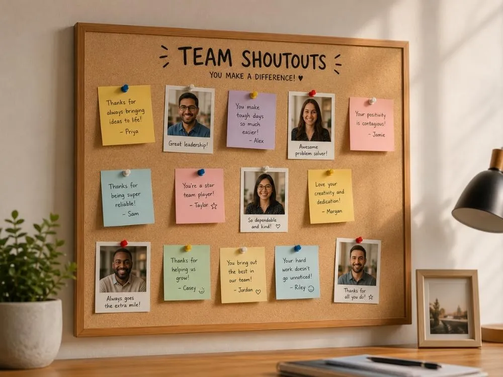 Peer Shoutout Board or Video