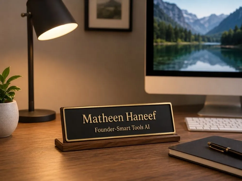 Personalized Desk Nameplate