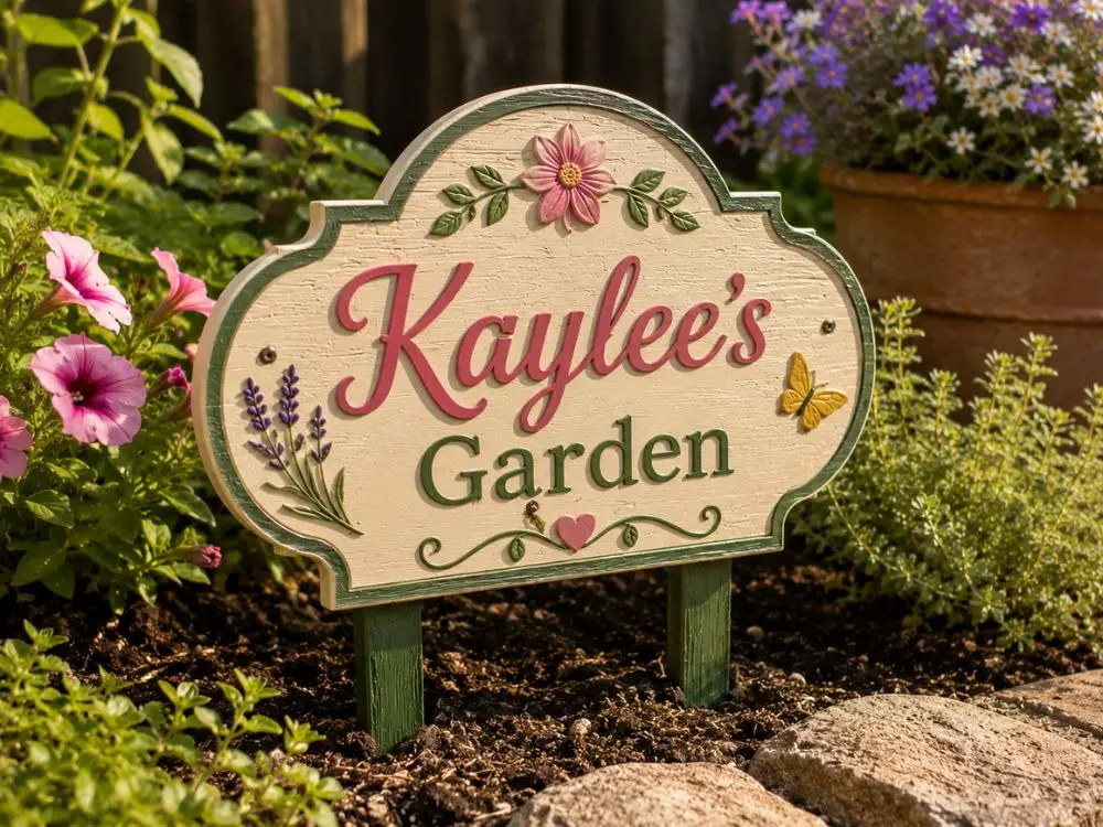Personalized Garden Name Plaque