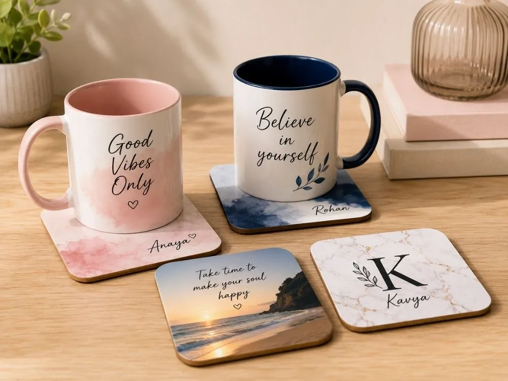 Personalized Mugs & Coasters