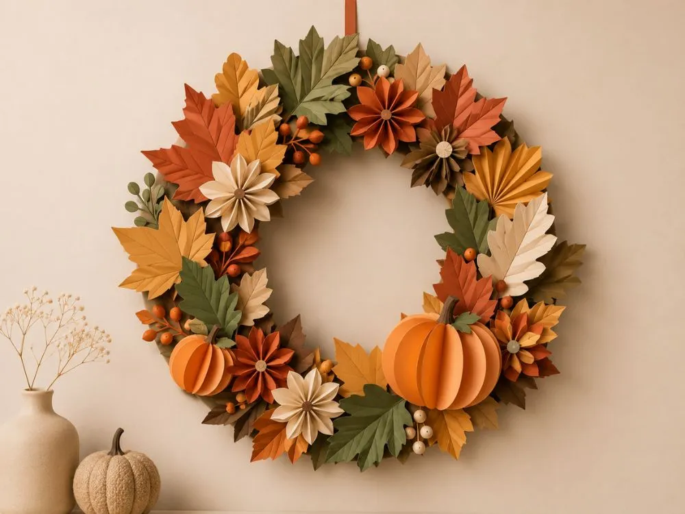 Seasonal Paper Wreath