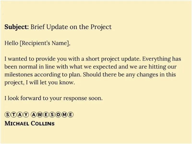 Small text gen email template