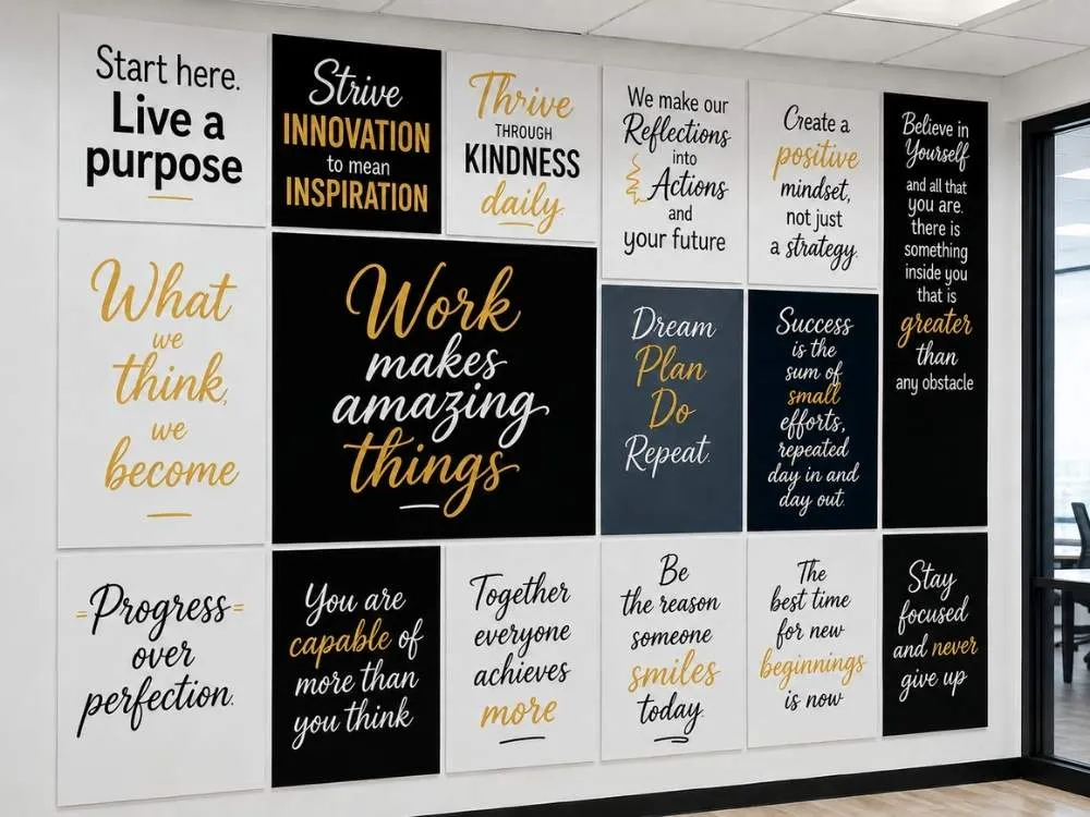 Typography Art Wall