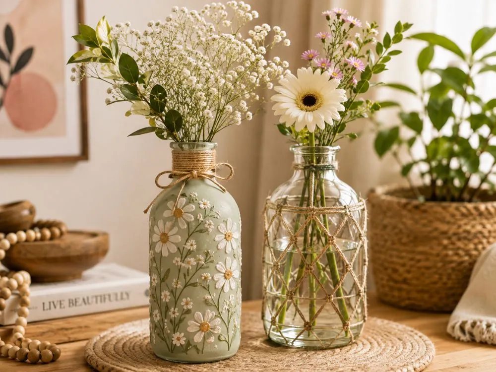 Upcycled Glass Vases