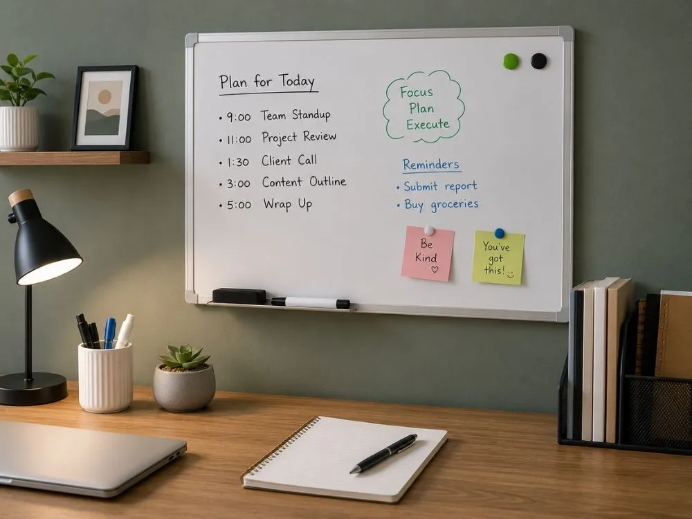 Whiteboard or Chalkboard for Desk