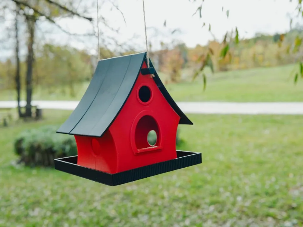 3d-Printed Hanging Bird Feeder