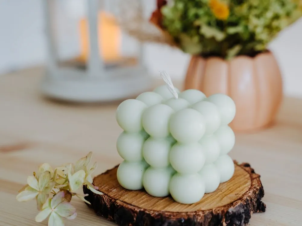 Bubble Cube Candle