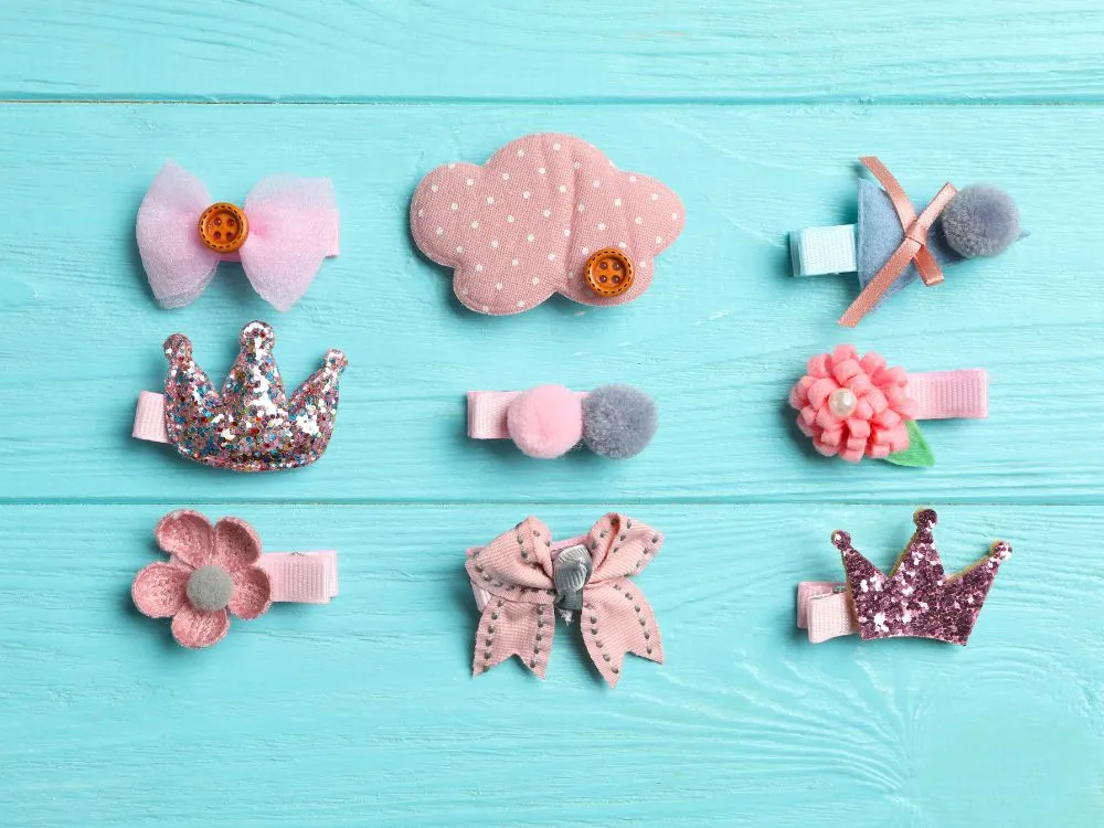 Button Hair Clip