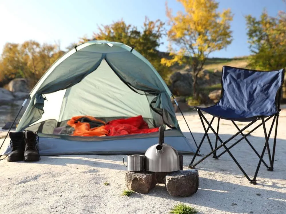 Camping Chair and Tent
