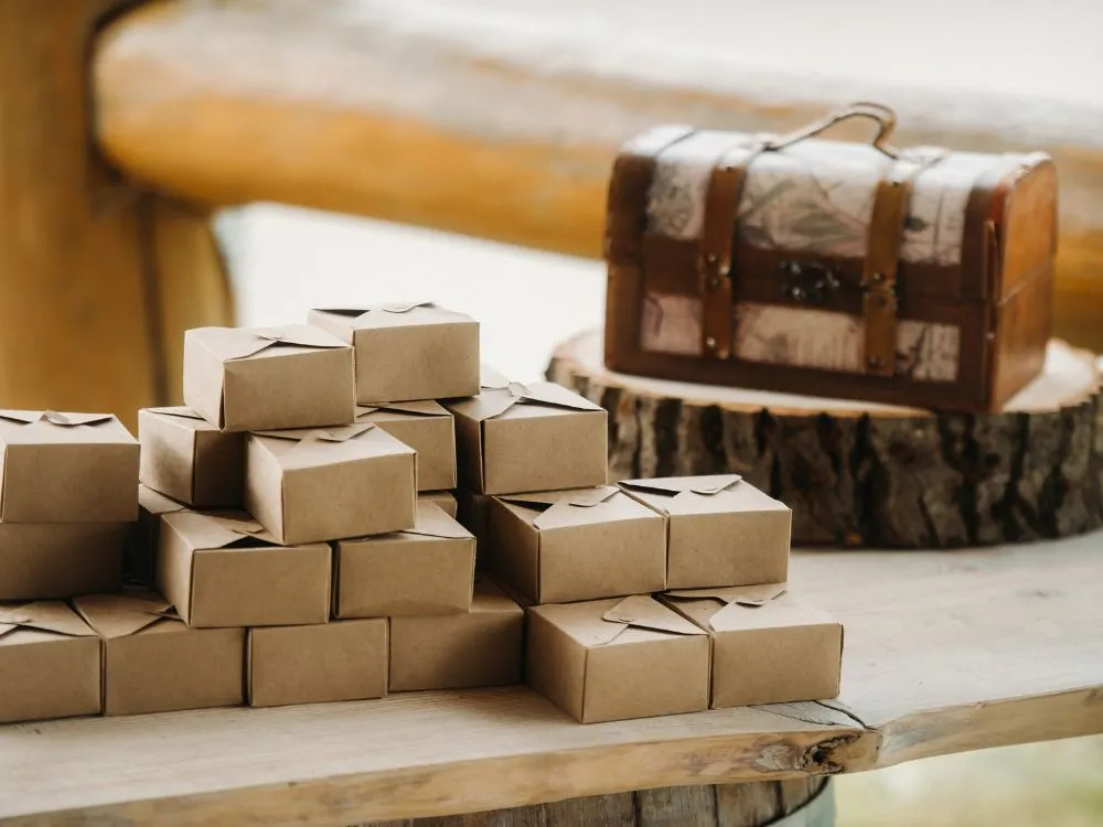 Cardboard Wedding Favor Box