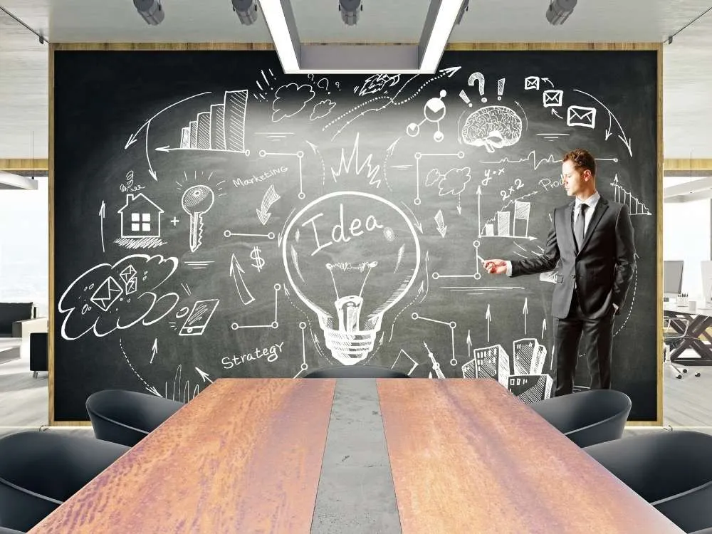 Chalkboard Office Wall