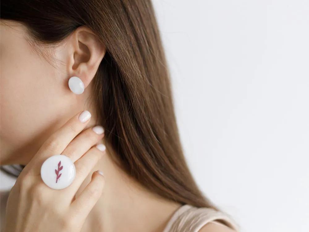 Cute Button Earrings