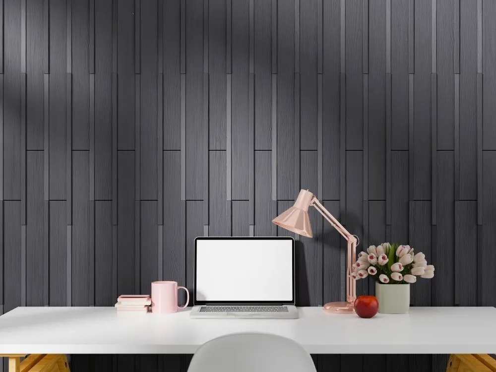 Dark Plank Accent Wall
