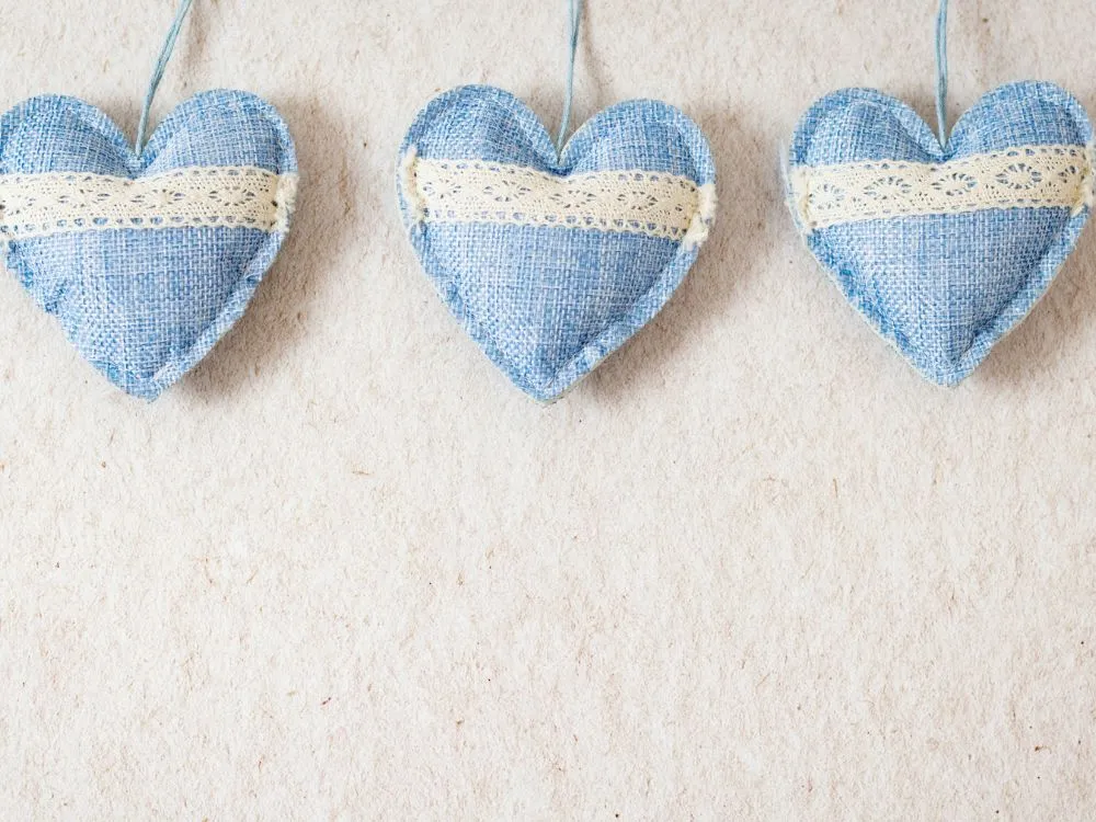 Denim Heart Wall Hanging