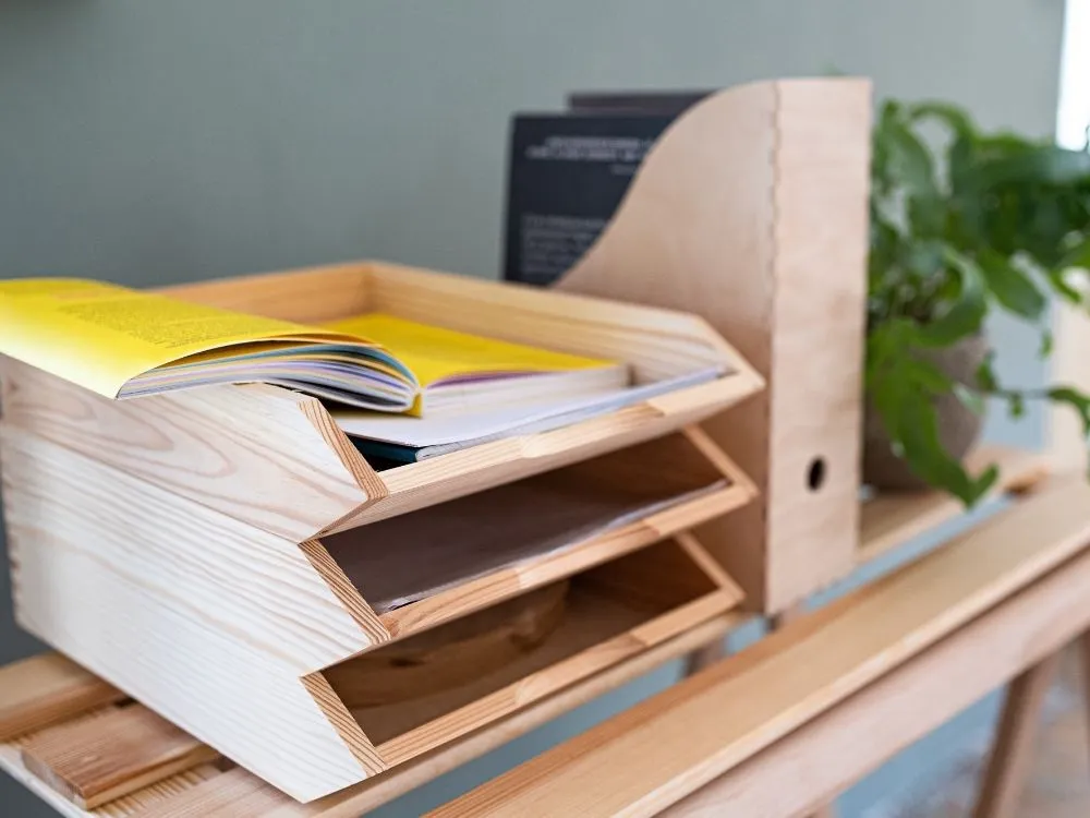 Executive desk organizer set