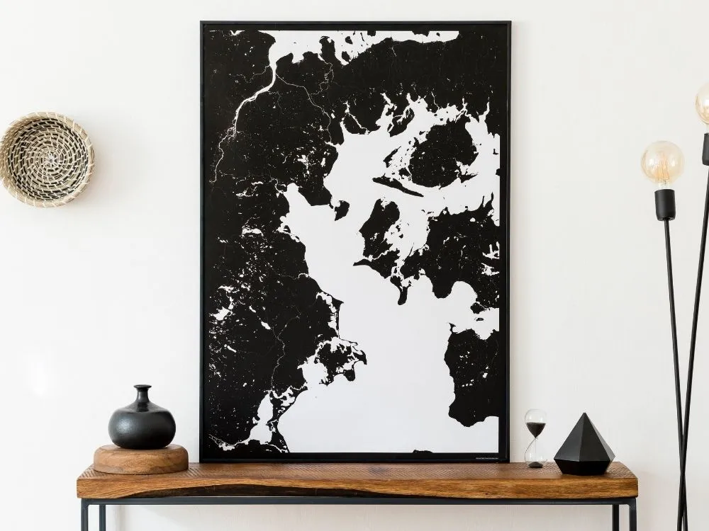 Framed Map Artwork