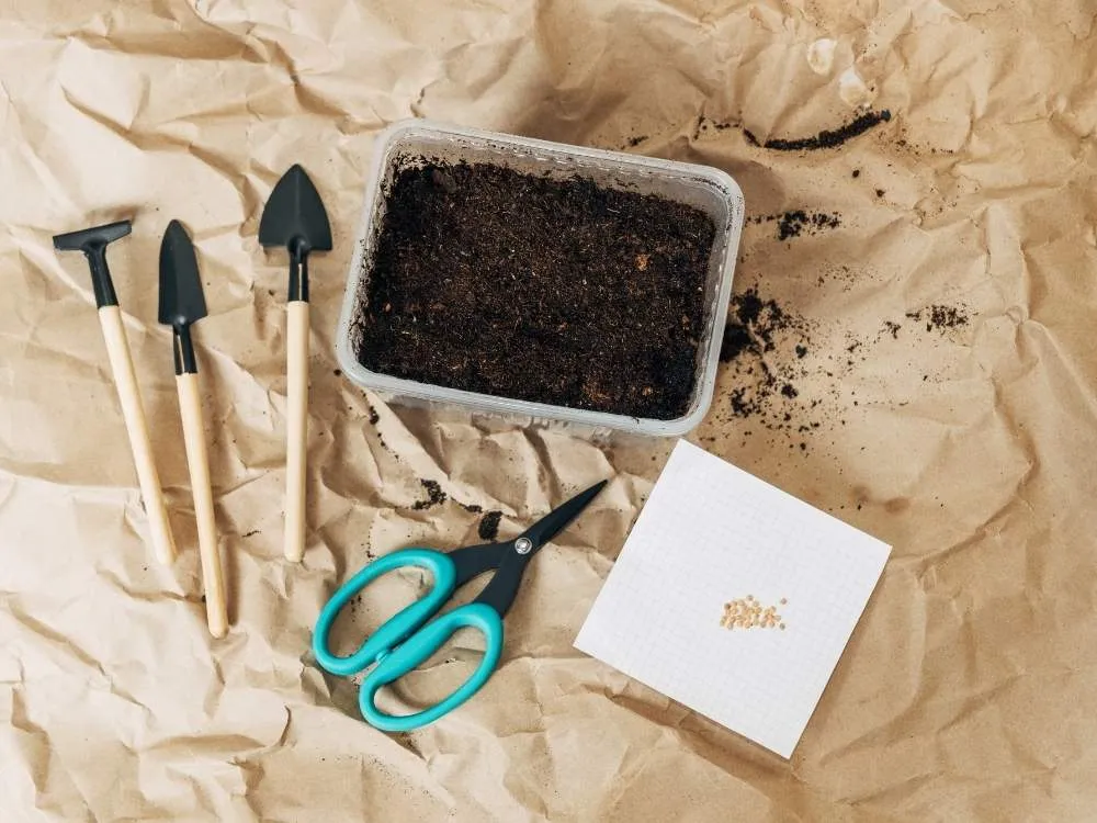 Gardening Kit with Seeds & Tools