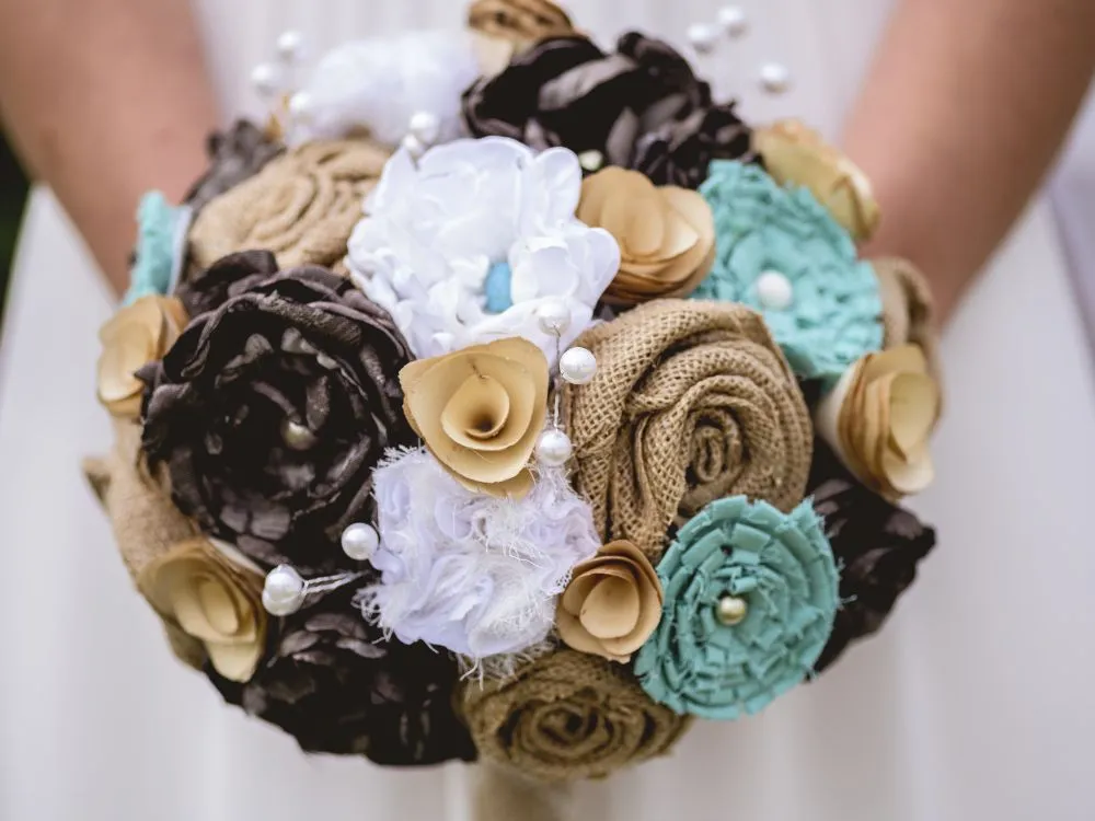 Handmade Fabric Flower Bouquet