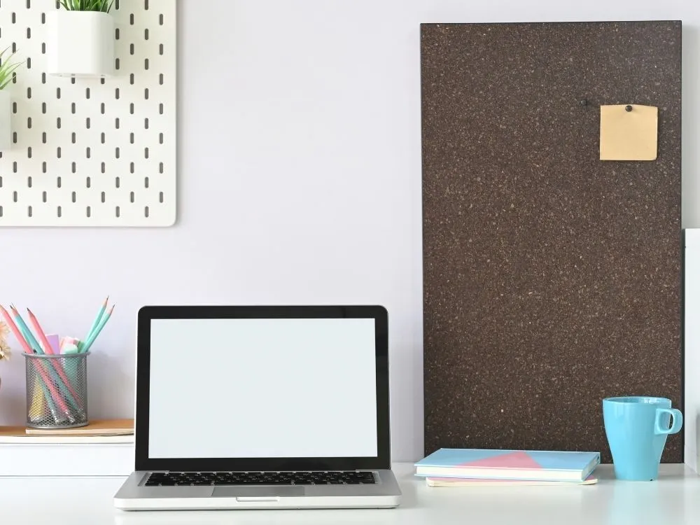 Home Office Desk Bulletin Board