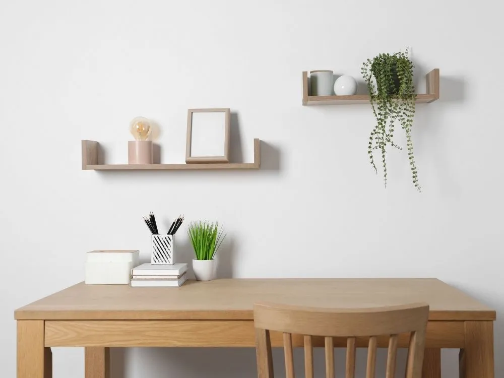 Home Office Desk Floating Shelf