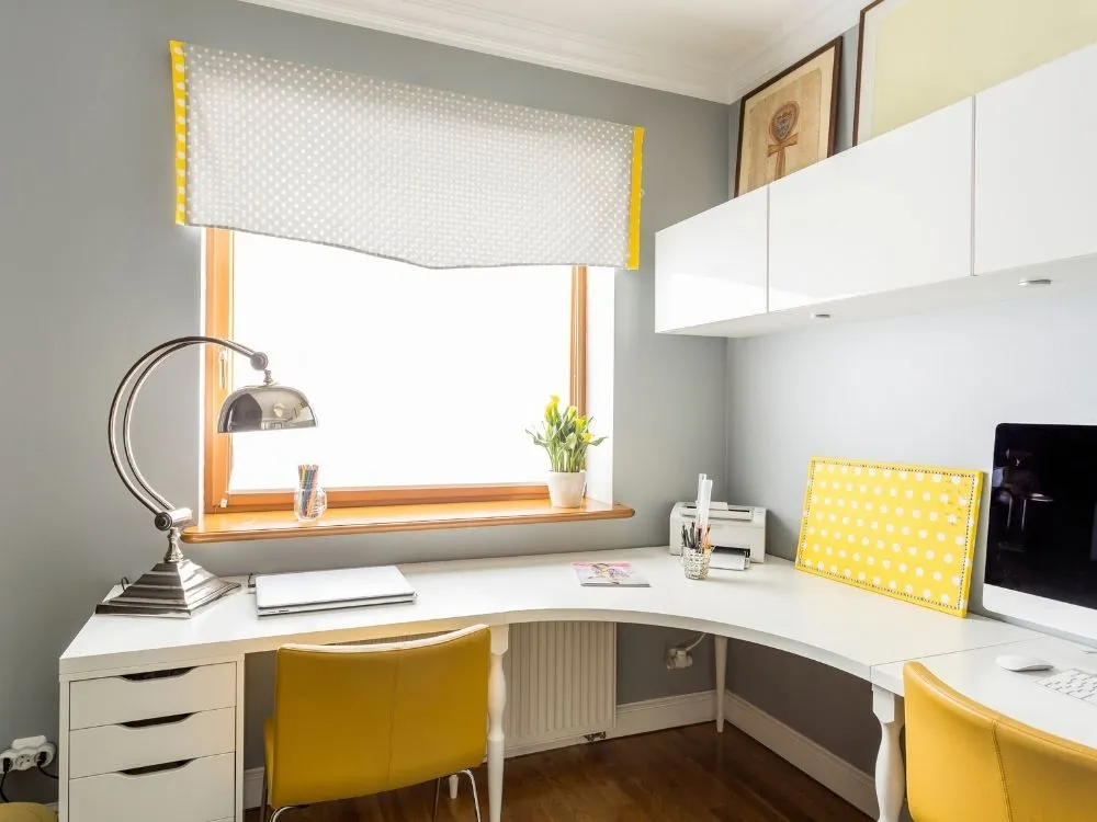 L-Shaped Shared Home Office