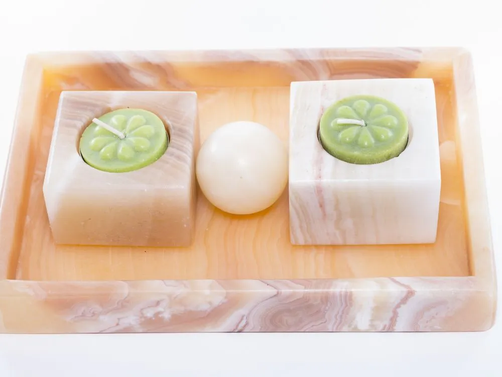 Marble Tile Candle Holder