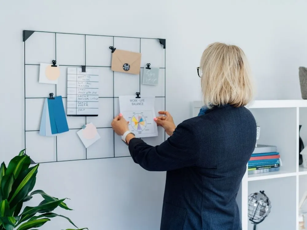 Minimalist Vision Board Idea