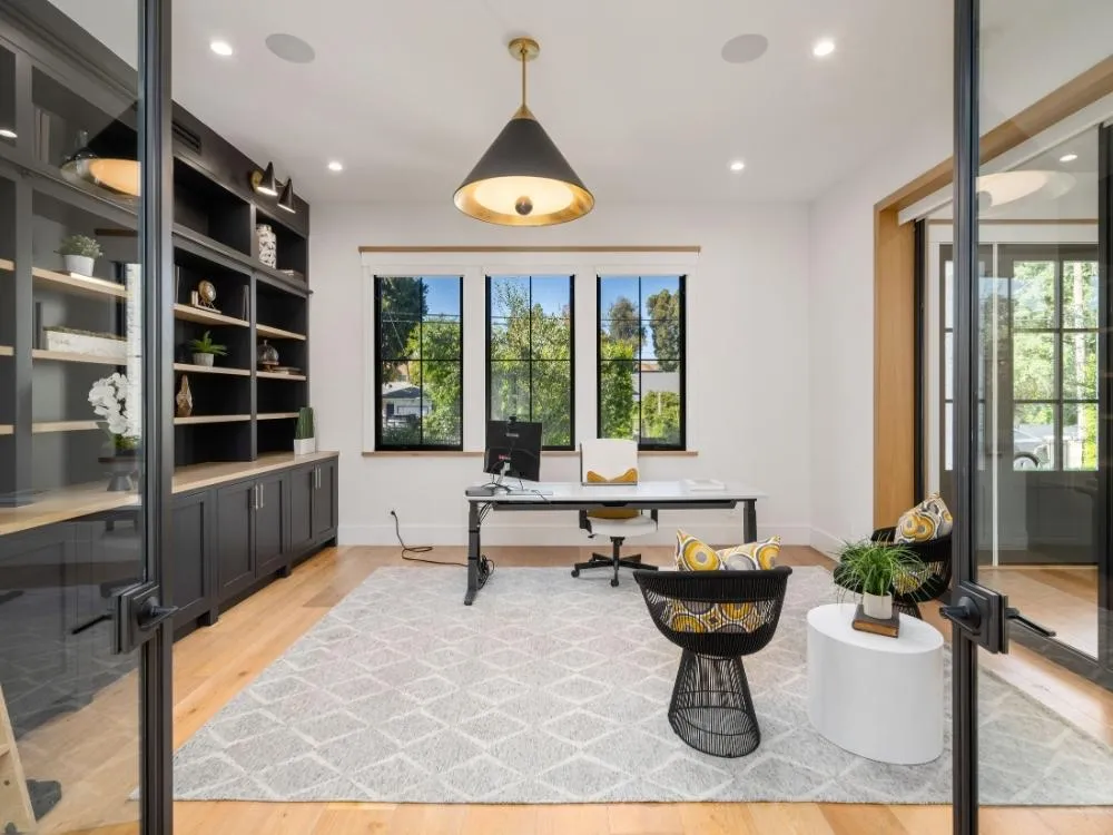 Open-Concept Home Office Layout