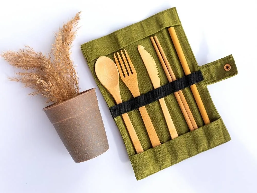 Reusable Bamboo Cutlery Set