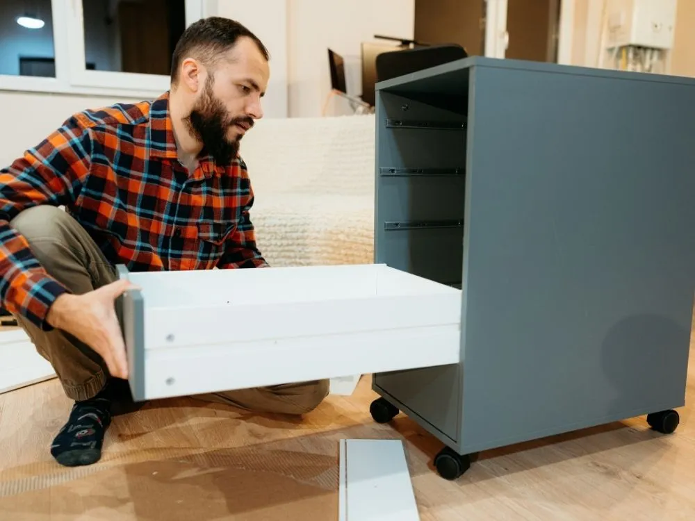 Rolling Storage Cabinet for Small Home Office
