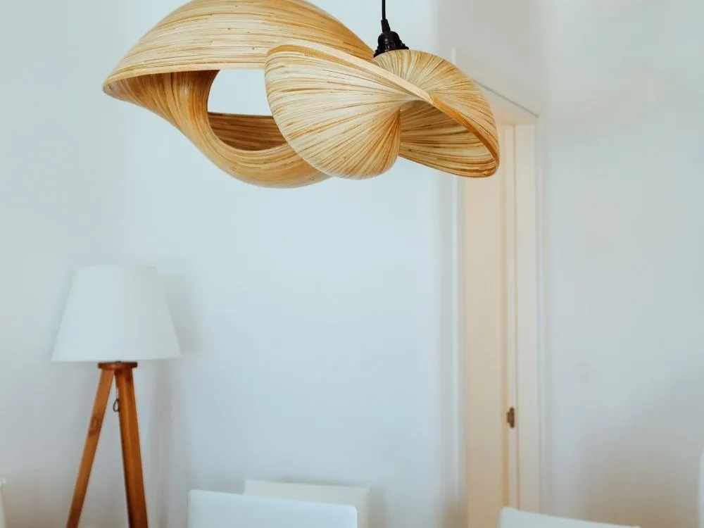 Sculptural Ceiling Light for Home Office