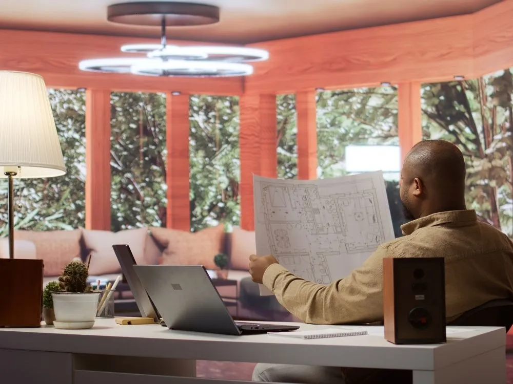 Semi-Flush Mount Lighting for Home Office