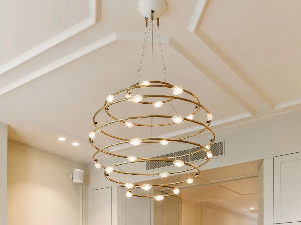 Sleek Chandelier for Home Office