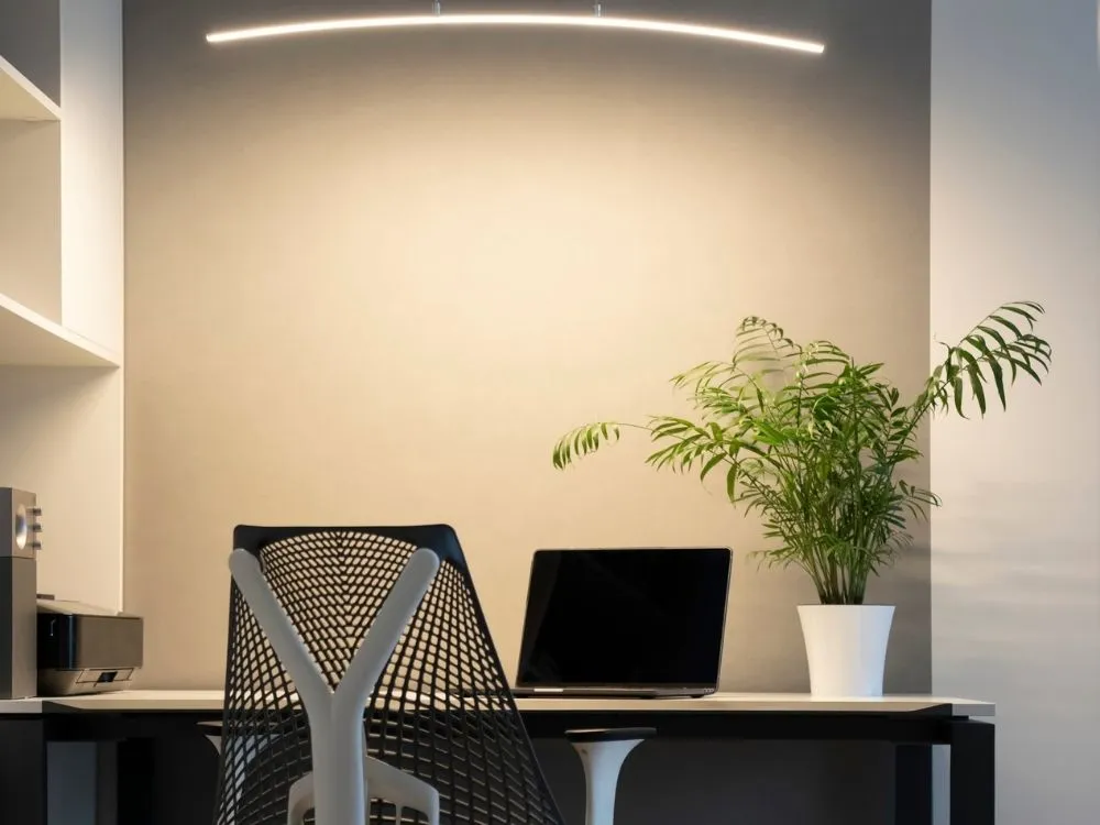 Slimline Lighting for Small Home Office