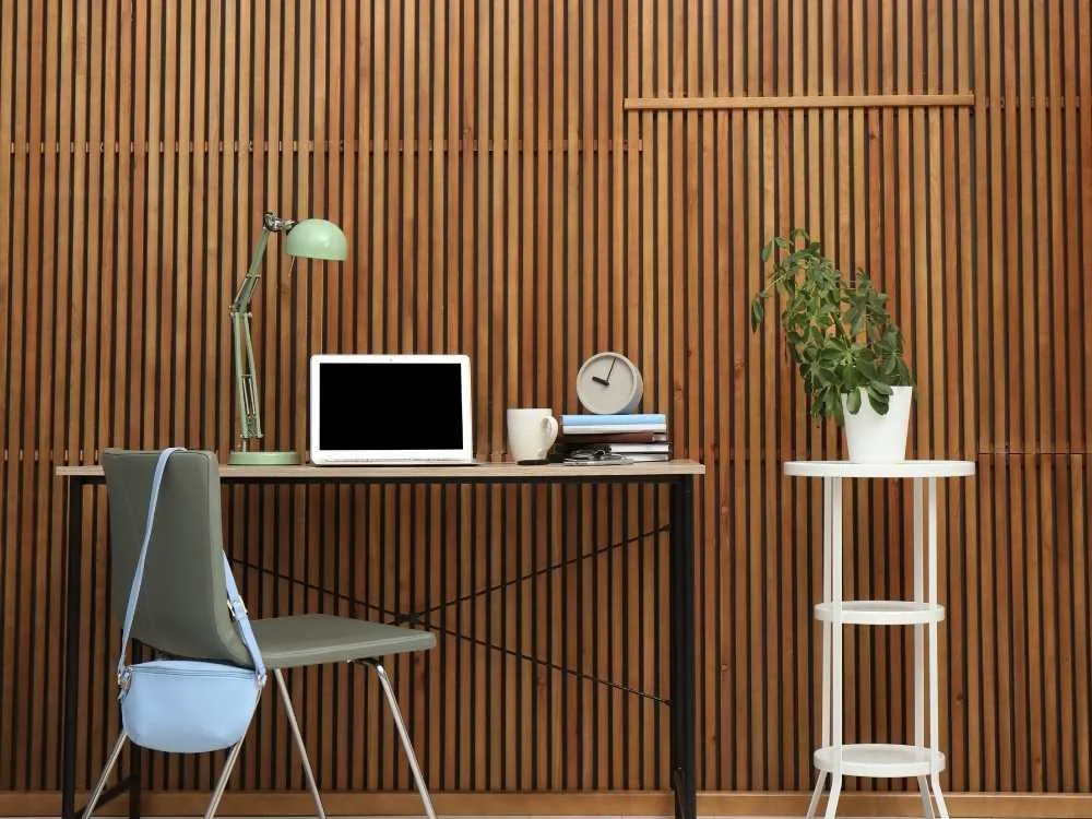 Stunning Wooden Office Wall