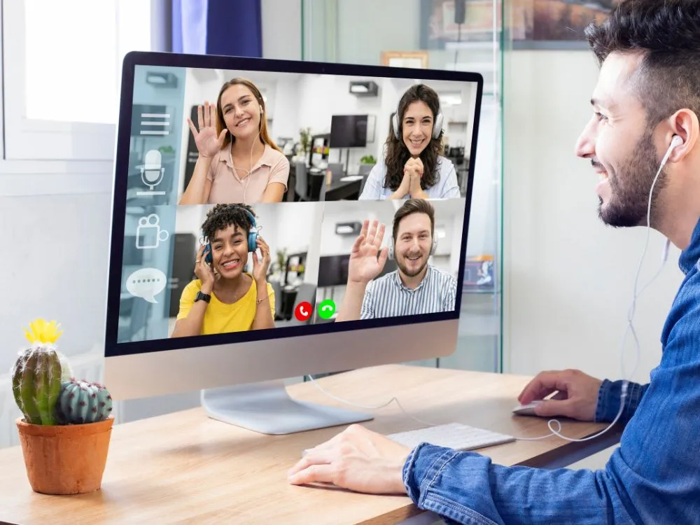 virtual meeting chat