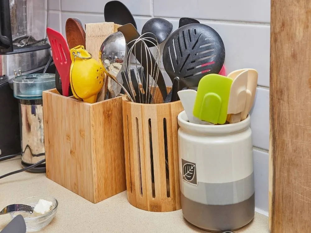 Wooden Kitchen Utensil Holders