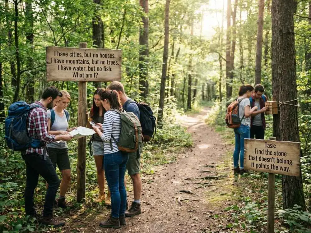 Outdoor Brain Teaser Trail