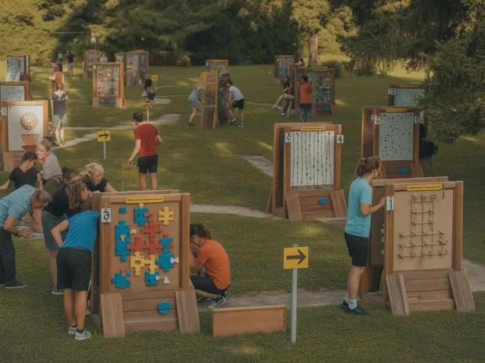 Outdoor Puzzle Station