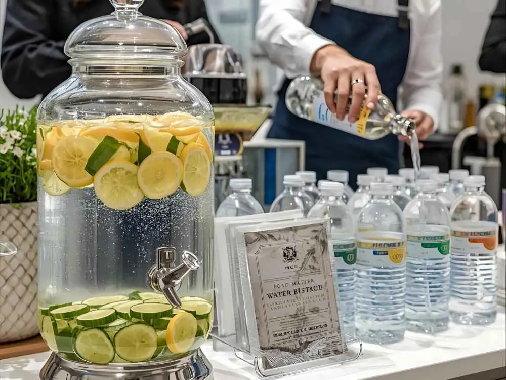 Water Station with Flavoring Options