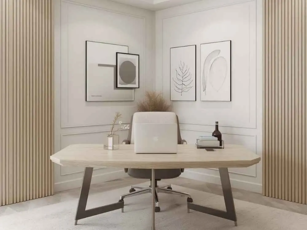 Corner Desk Office Background